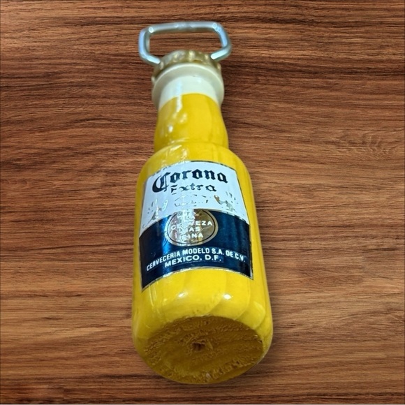 Classic Mexican Corona Extra Beer Wooden Bottle Opener - Picture 4 of 4